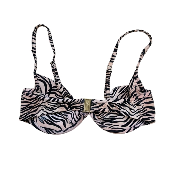 Bamba Swim Bella Bra Bikini Top + Elle Bottom in Tiger – M - Picture 6 of 12